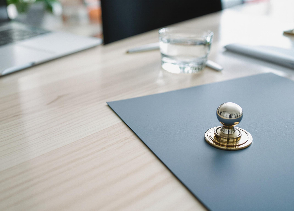 Business documents and workspace